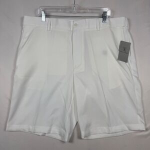 PGA Tour Mens Golf Shorts White Expandable Waistband UPF 50 Size 40 PVBS3002DS